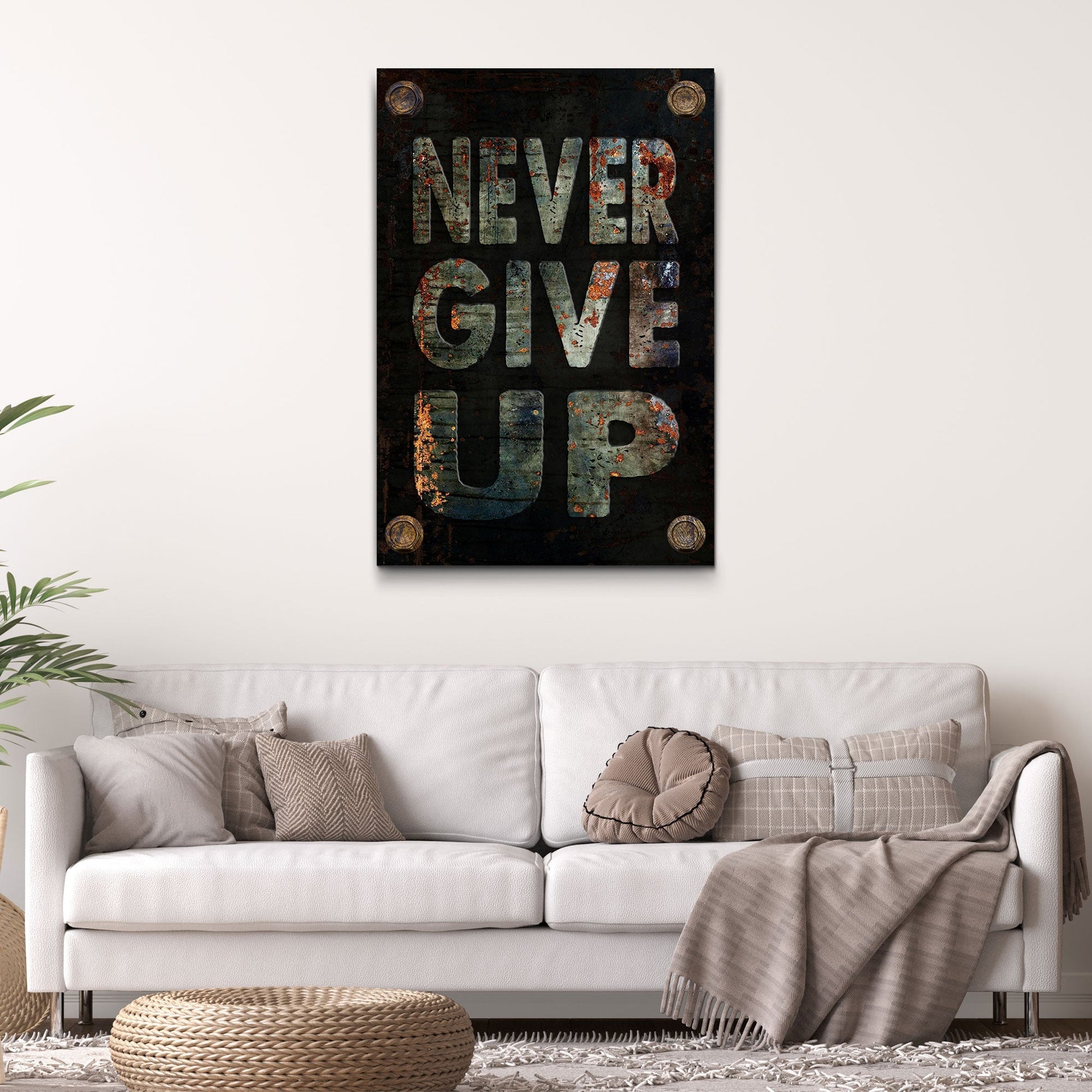 Never Give Up Sign