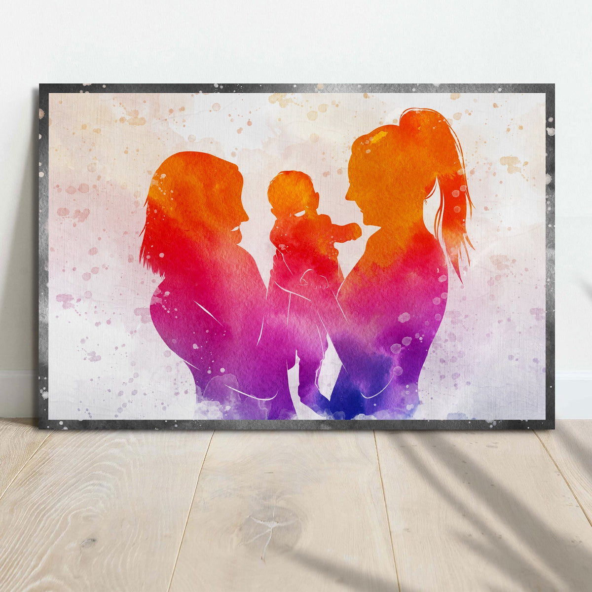 To My Two Moms Canvas Wall Art