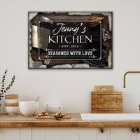 Seasoned With Love Kitchen Sign II