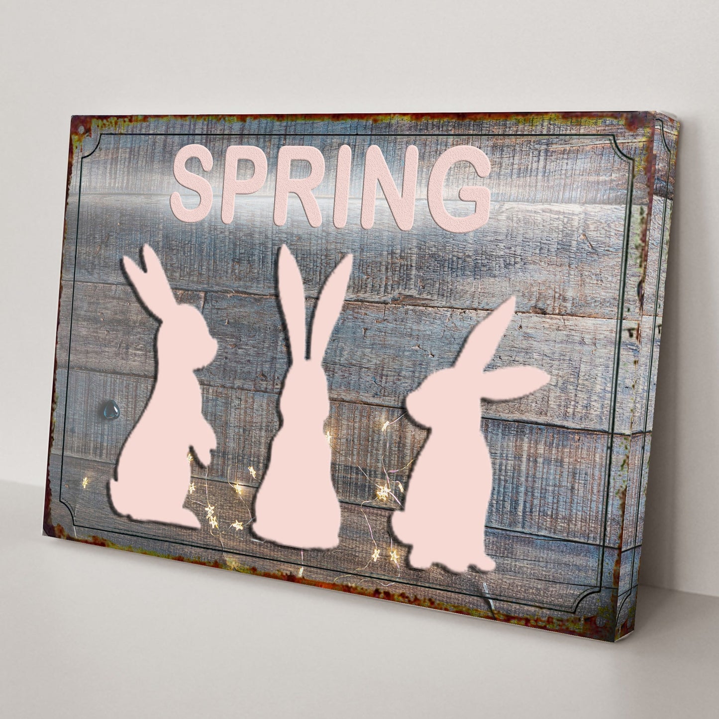 Spring Easter Bunnies Sign