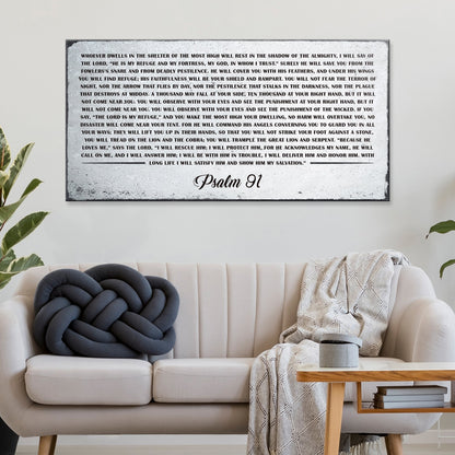 Psalm 91: 'Whoever Dwells in the Shelter of the Most High' Sign - Inspirational Christian Wall Art, Religious Decor