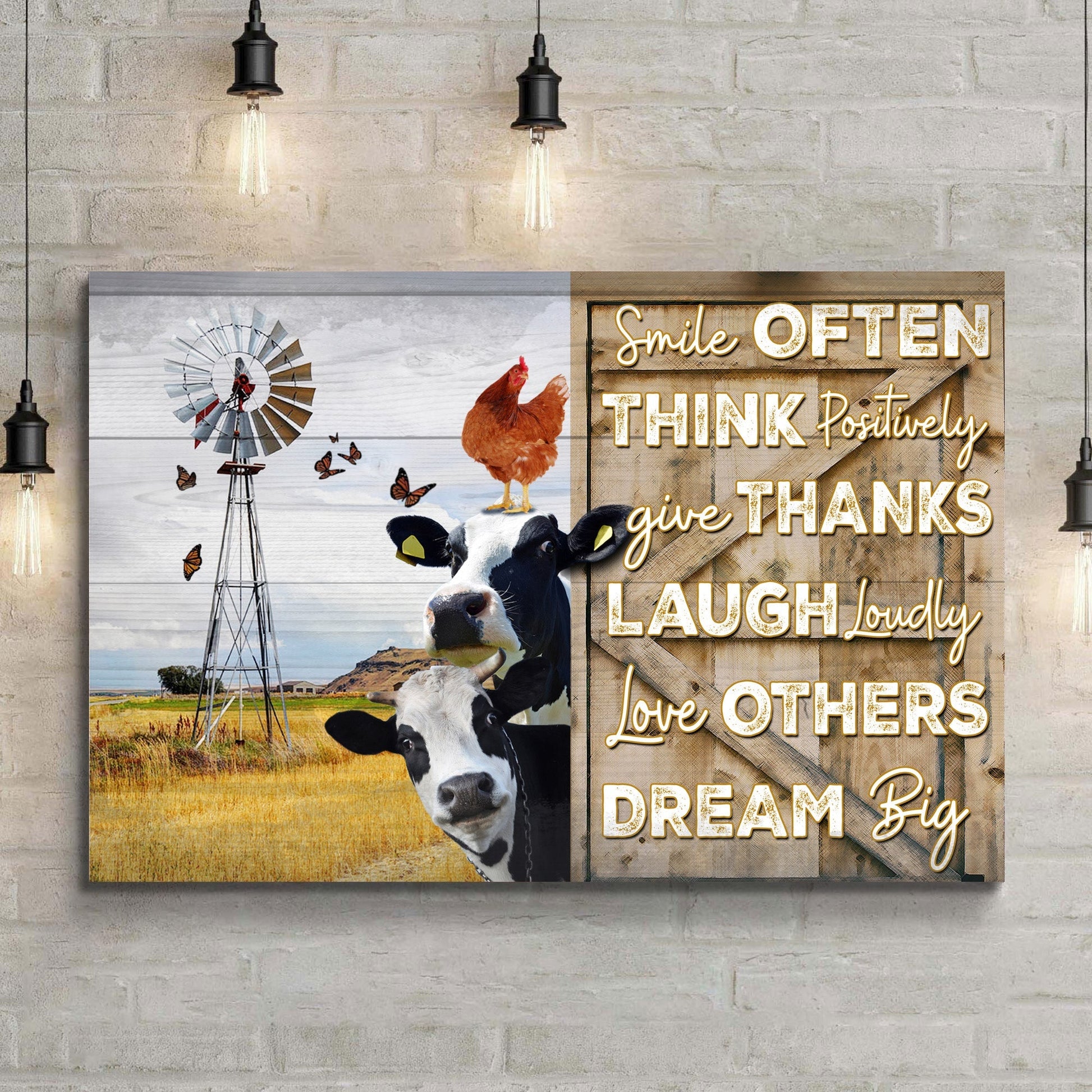 Smile Often Give Thanks Sign