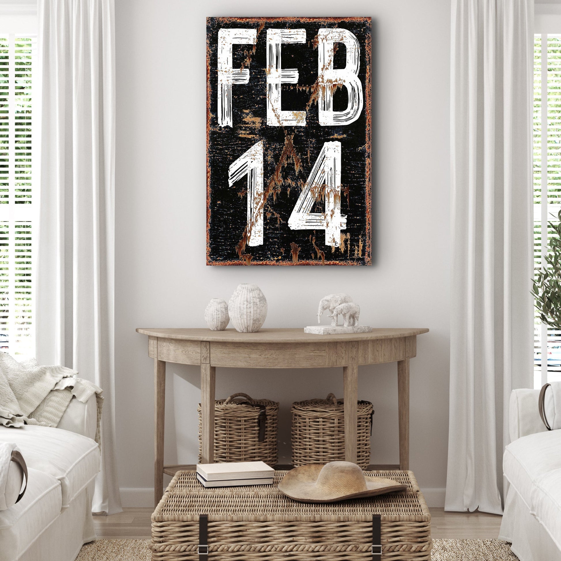 Feb 14 Sign - canvas