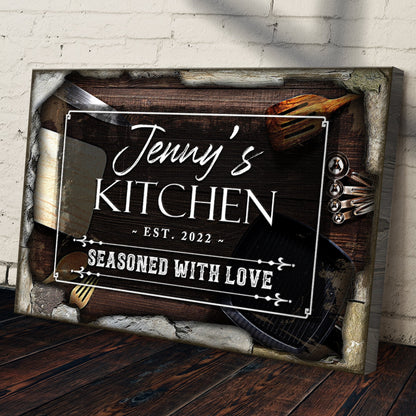 Seasoned With Love Kitchen Sign II