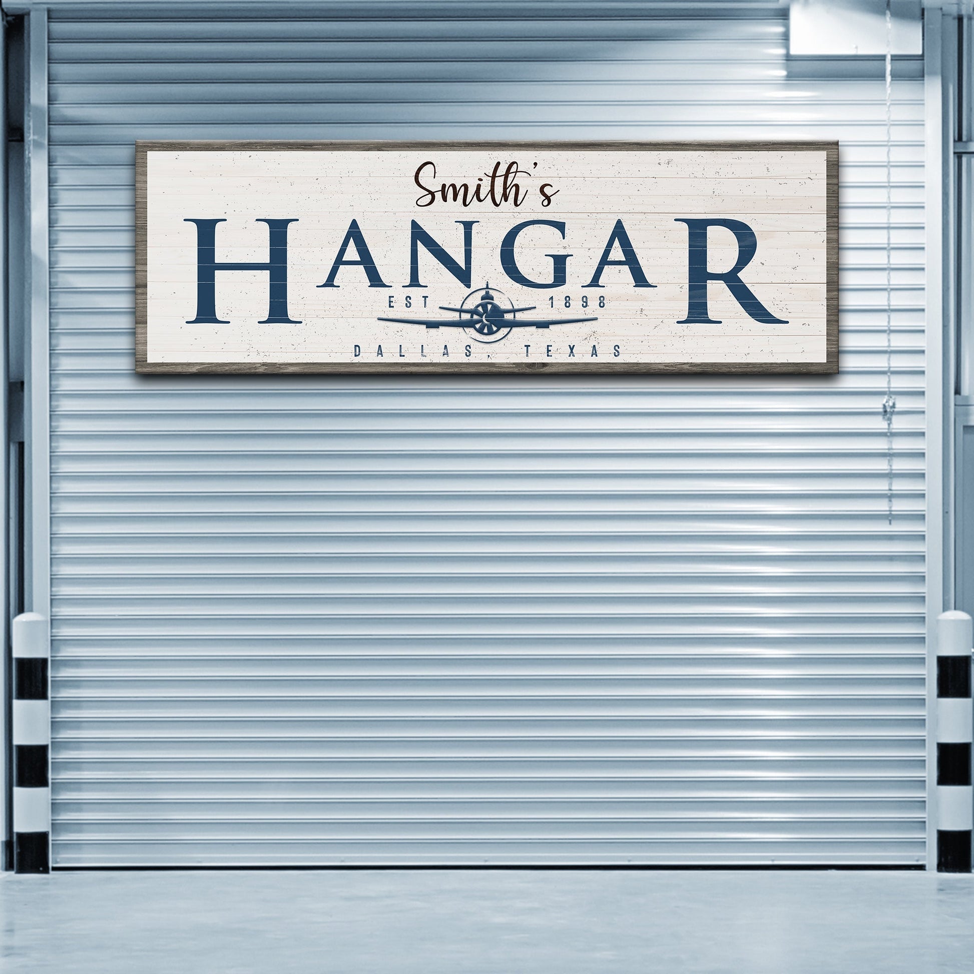 Hangar Sign - canvas