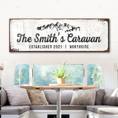 Caravan Last Name Sign
