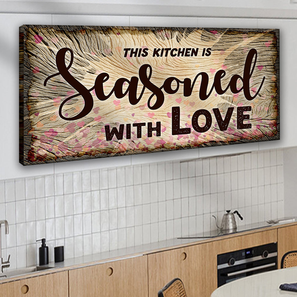 This Kitchen Is Seasoned Wth Love Sign II