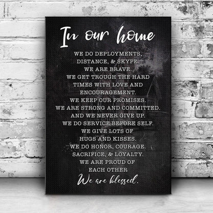 In Our Home We Are Blessed Sign II