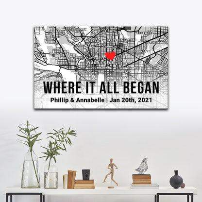 Couple Street Map Sign II