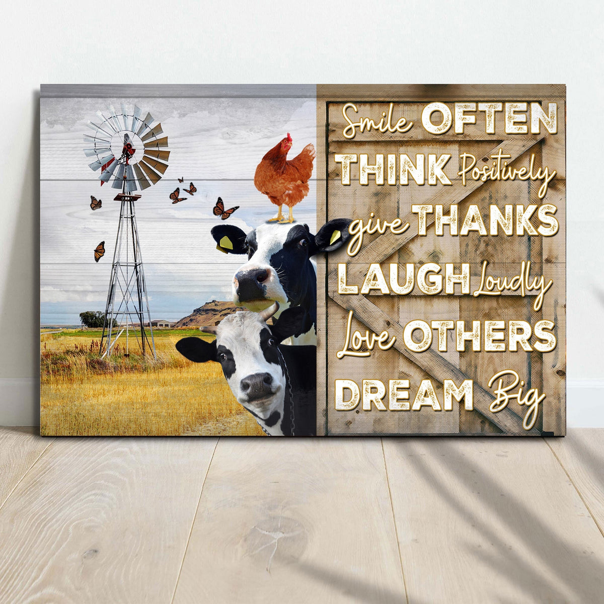 Smile Often Give Thanks Sign