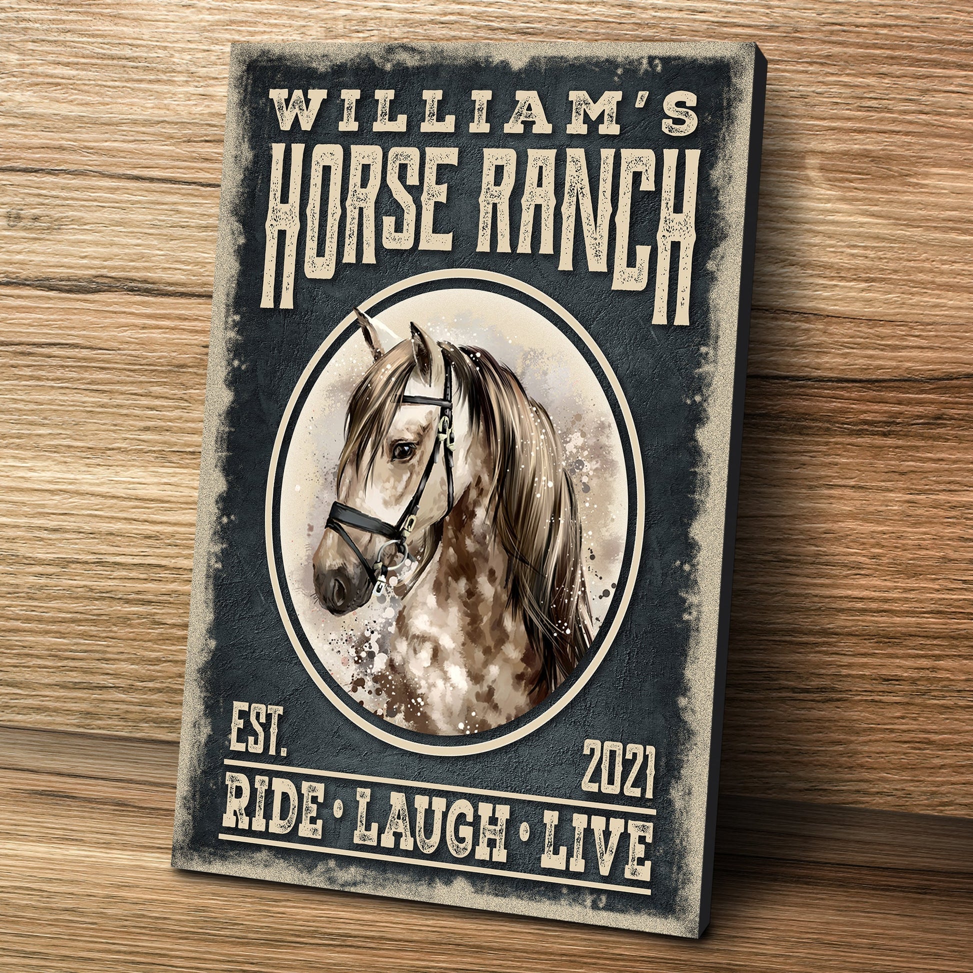 Family Horse Ranch Sign