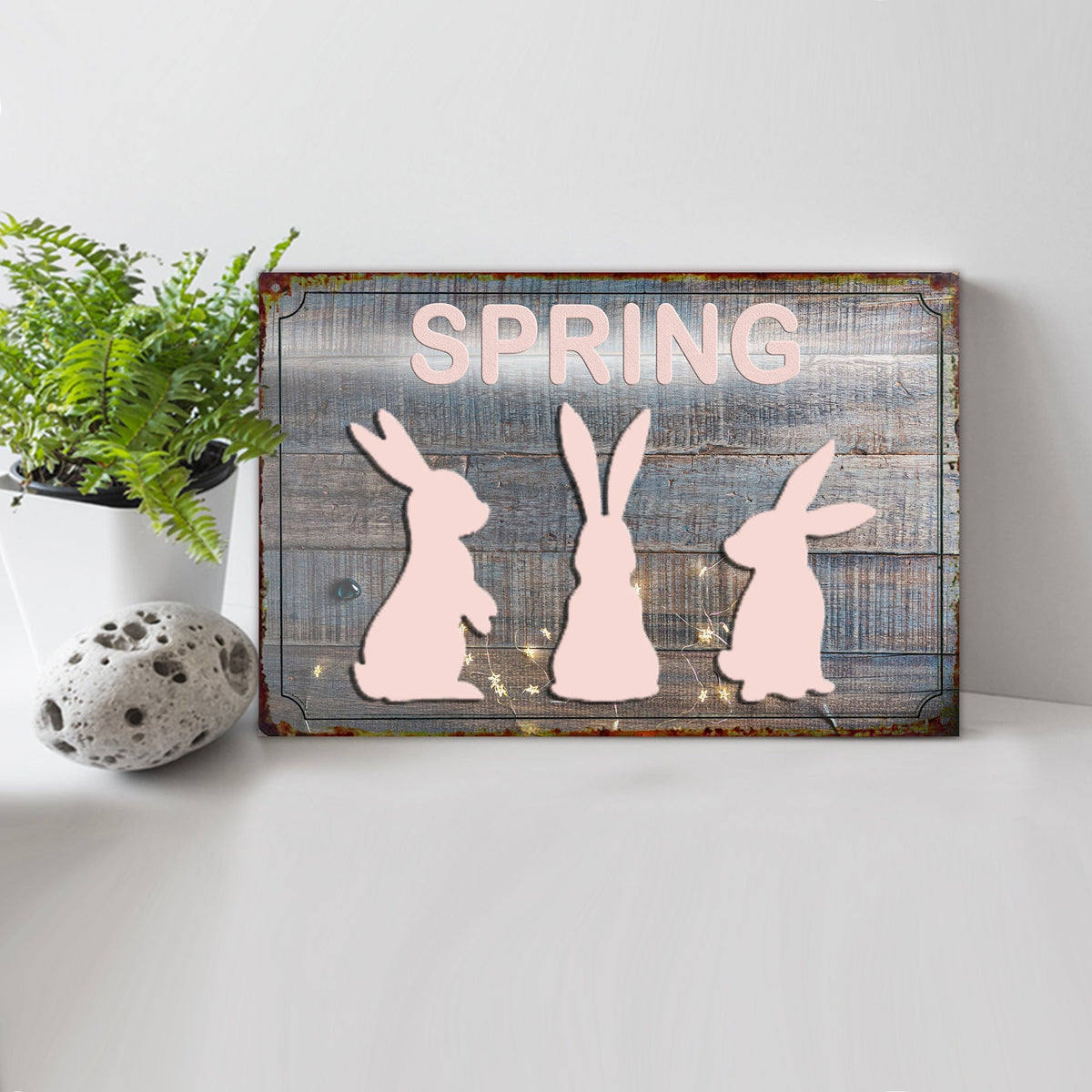 Spring Easter Bunnies Sign