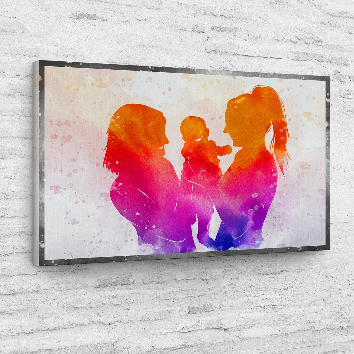 To My Two Moms Canvas Wall Art