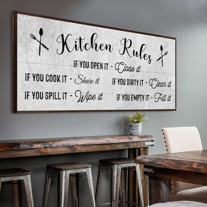 If You Cook It, Share It Kitchen Rules Sign II ()