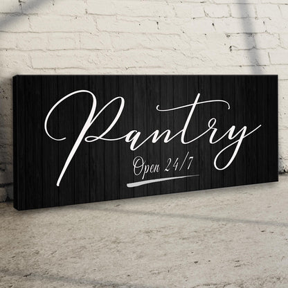 Pantry open kitchen sign metal wall decor