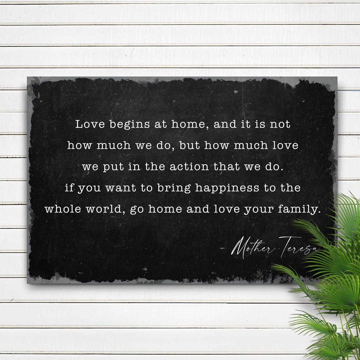 Love Begins At Home Sign II