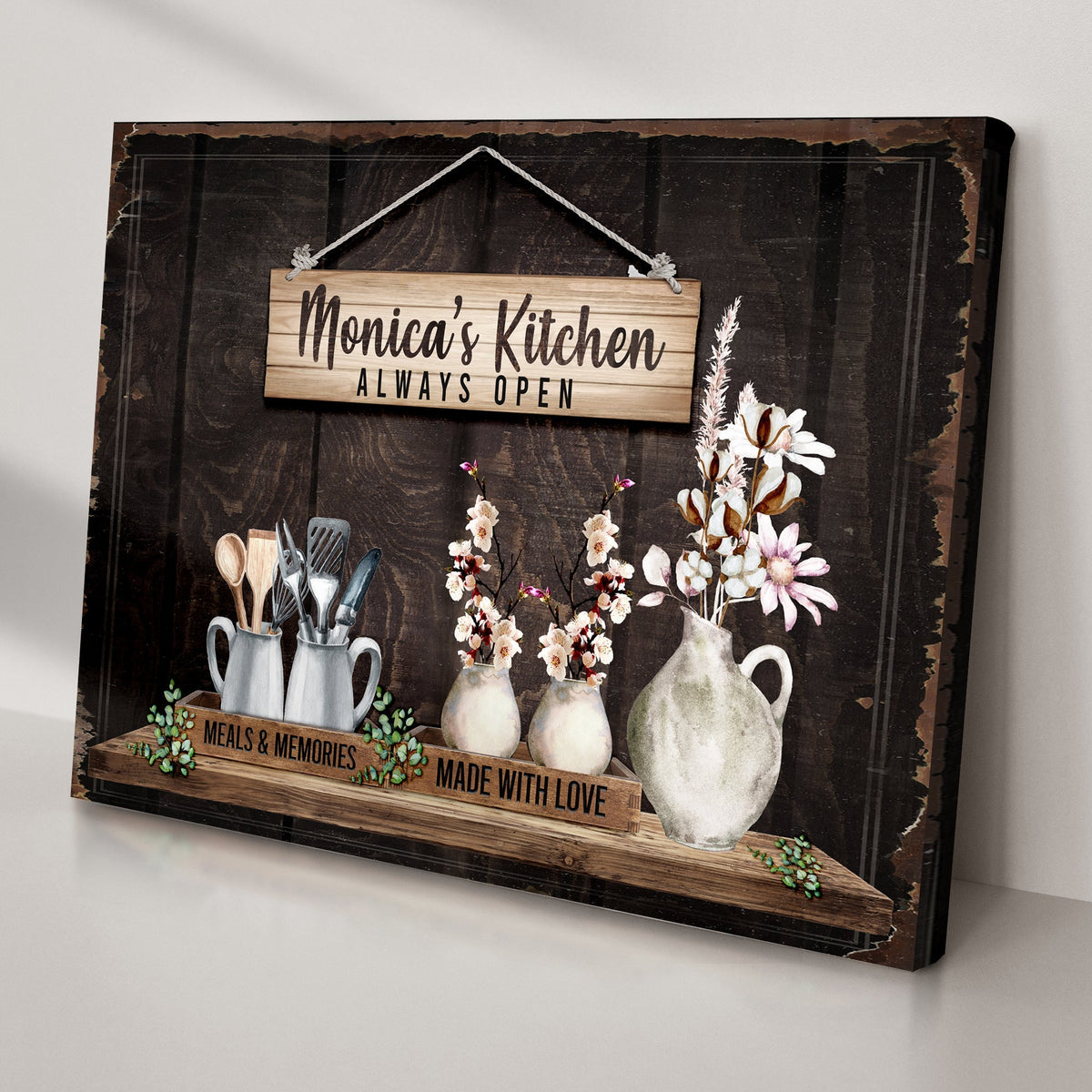 Made With Love Always Open Kitchen Sign