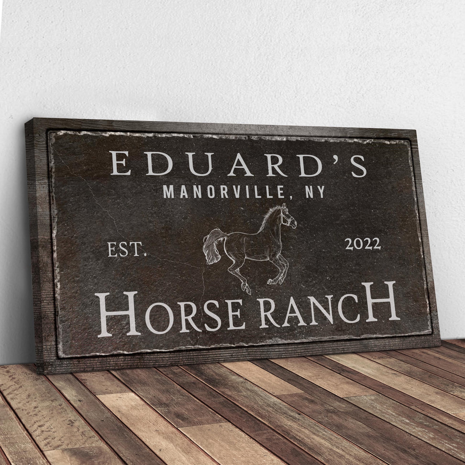 Family Horse Ranch Sign VI