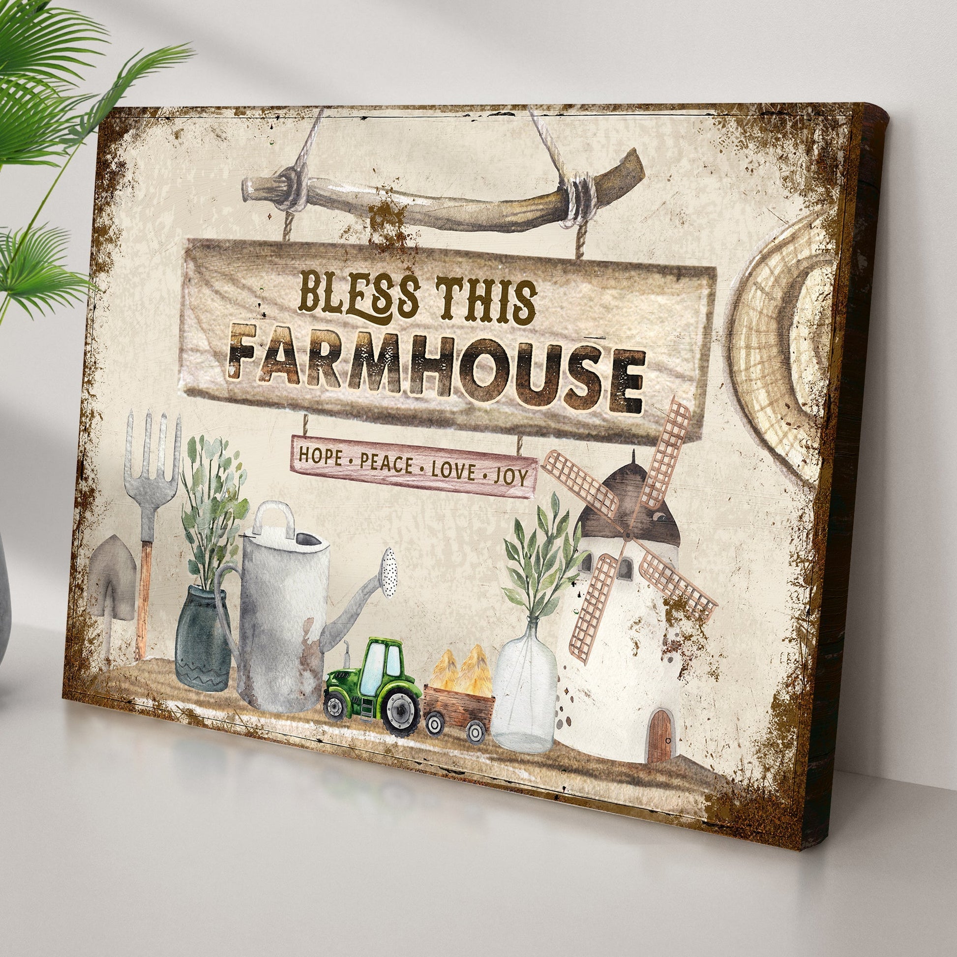 Bless This Farmhouse Sign