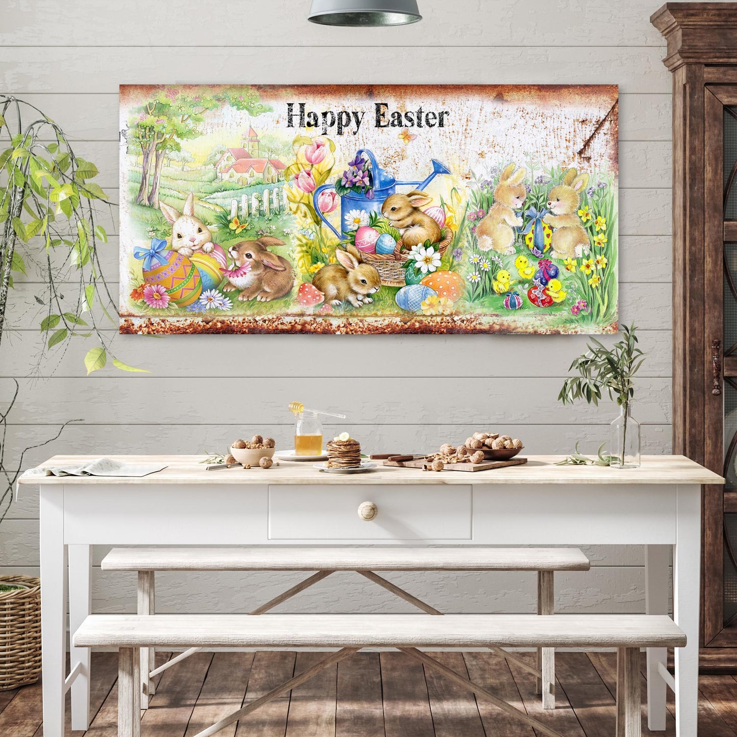 Vintage Happy Easter Sign