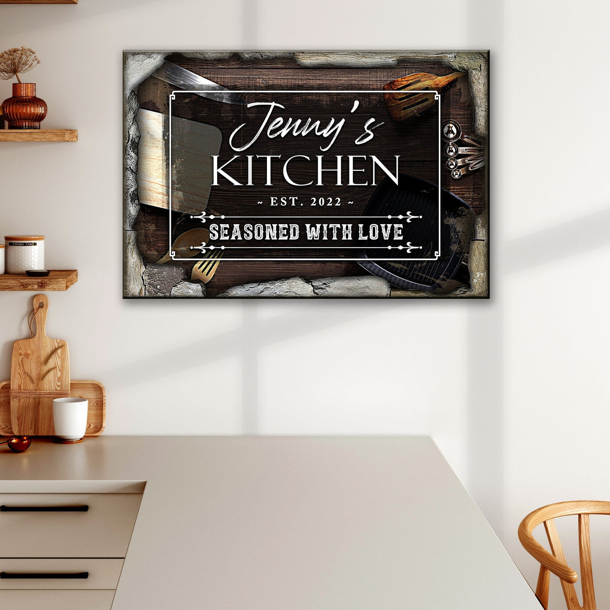 Seasoned With Love Kitchen Sign II