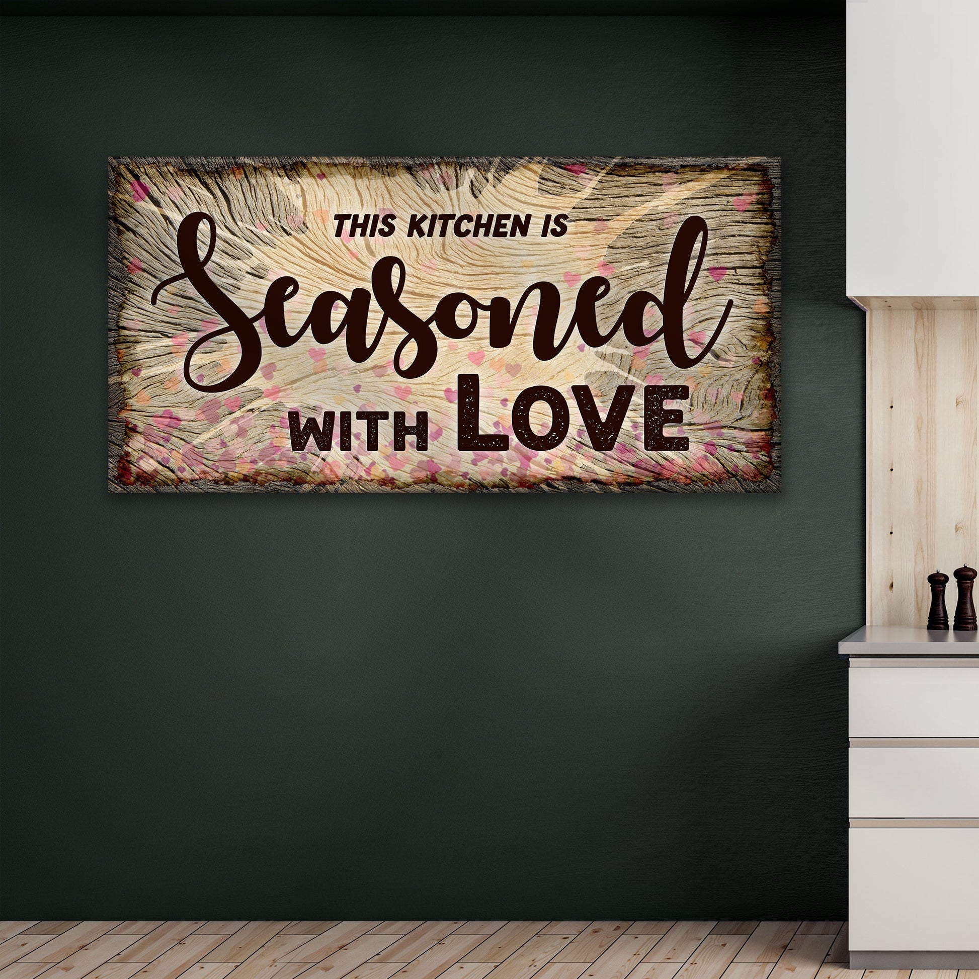 This Kitchen Is Seasoned Wth Love Sign II
