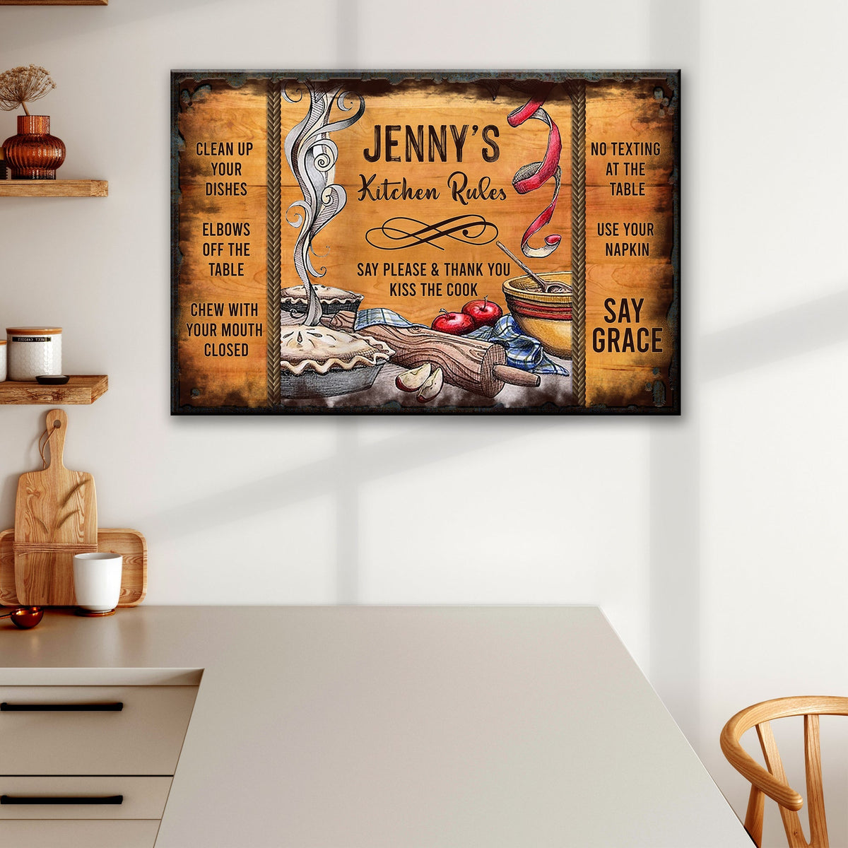 Kitchen Rules Sign