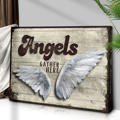 Angels Gather Here Sign II