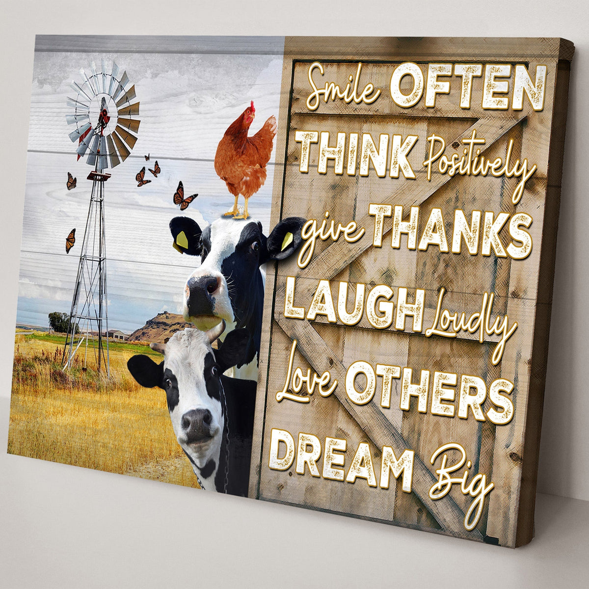 Smile Often Give Thanks Sign