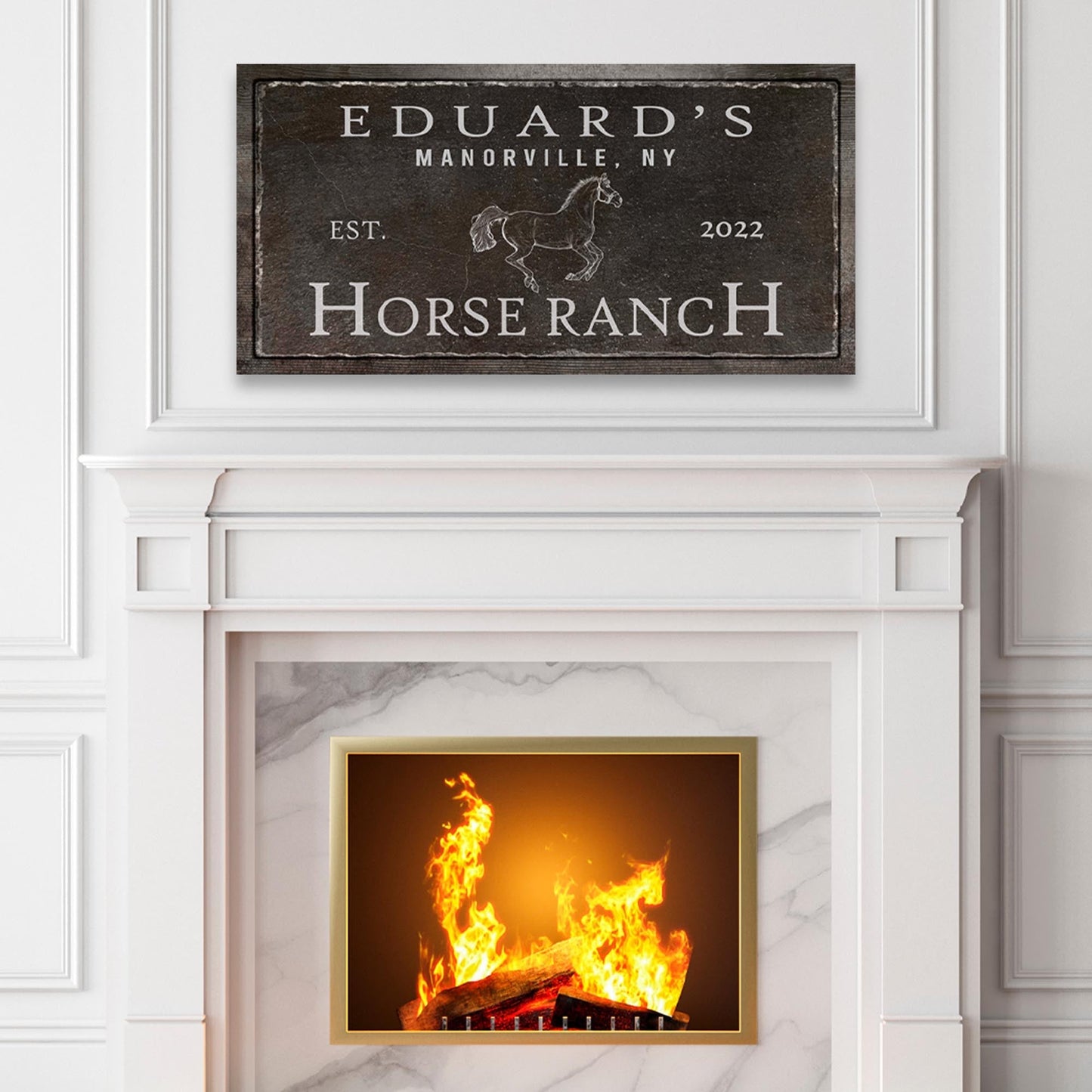 Family Horse Ranch Sign VI