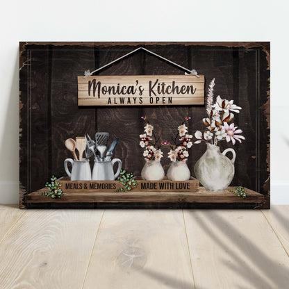 Made With Love Always Open Kitchen Sign