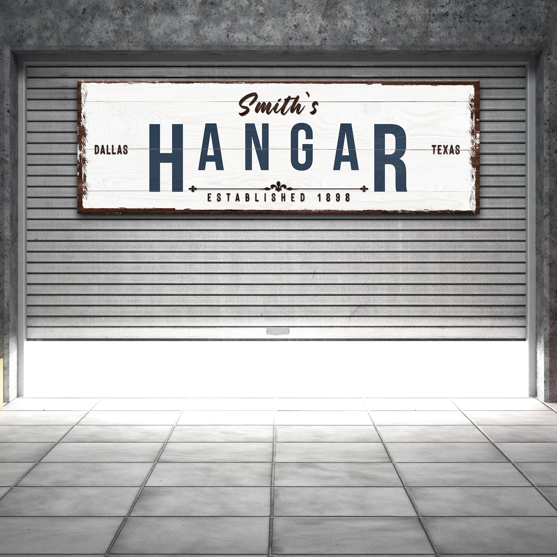 Hangar Sign - canvas