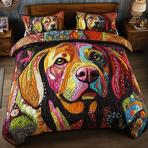Tail Wag 3-Piece Quilted Bedding Set - Single (59" x 70")