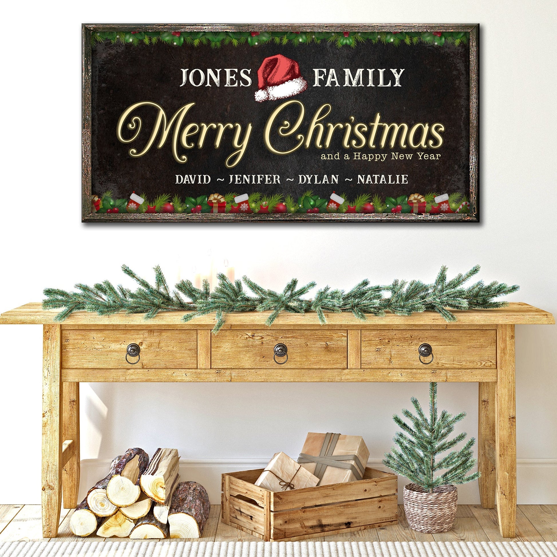 Family Christmas Sign