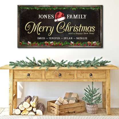 Family Christmas Sign