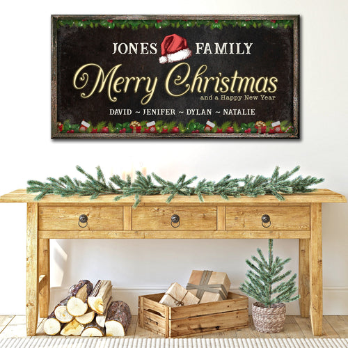 Family Christmas Sign