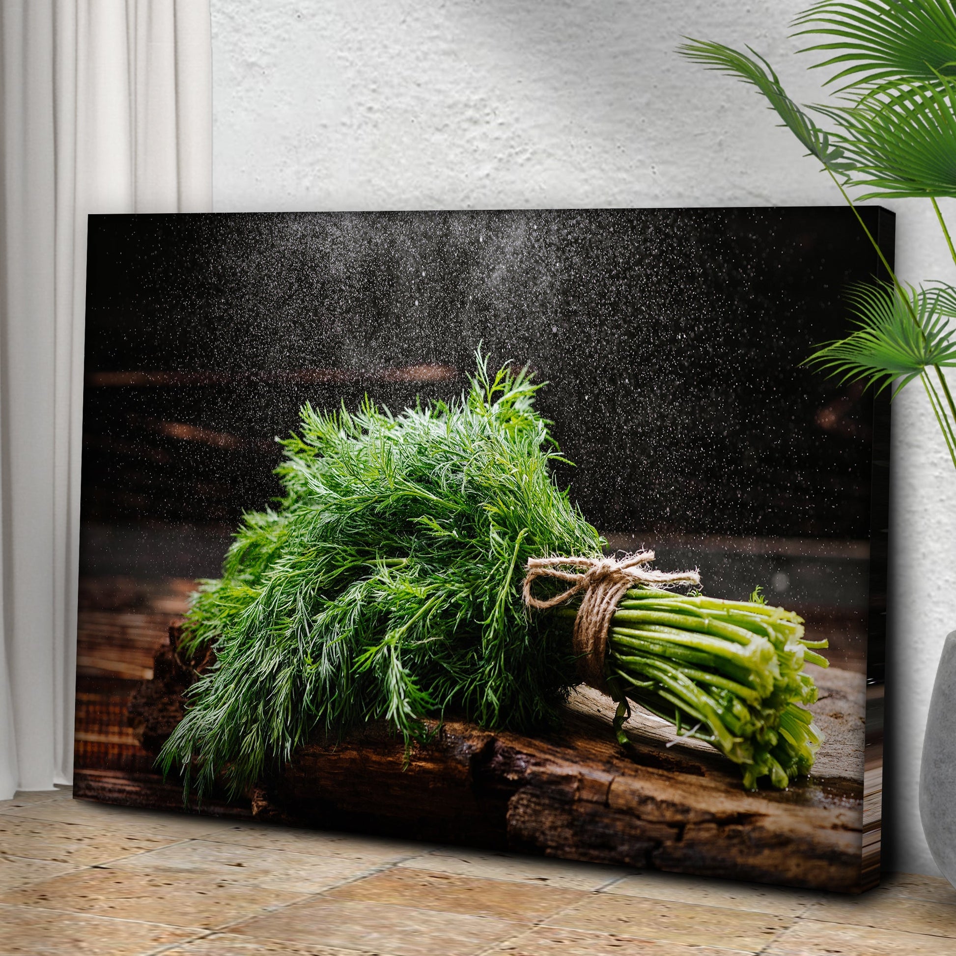 Plant Herb Fresh Dill Bunch Canvas Wall Art