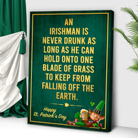 An Irishman Is Never Drunk Sign
