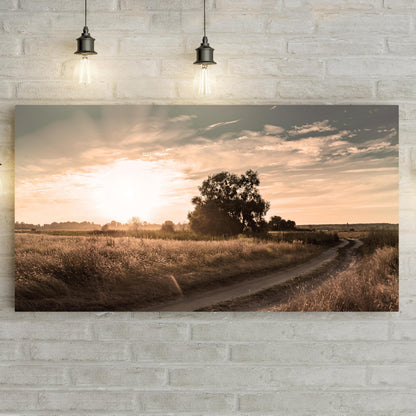 Olive Tree At Dusk Canvas Wall Art ()
