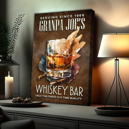 Only The Whiskey Bar Sign