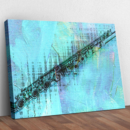 Flute Abstract Canvas Wall Art