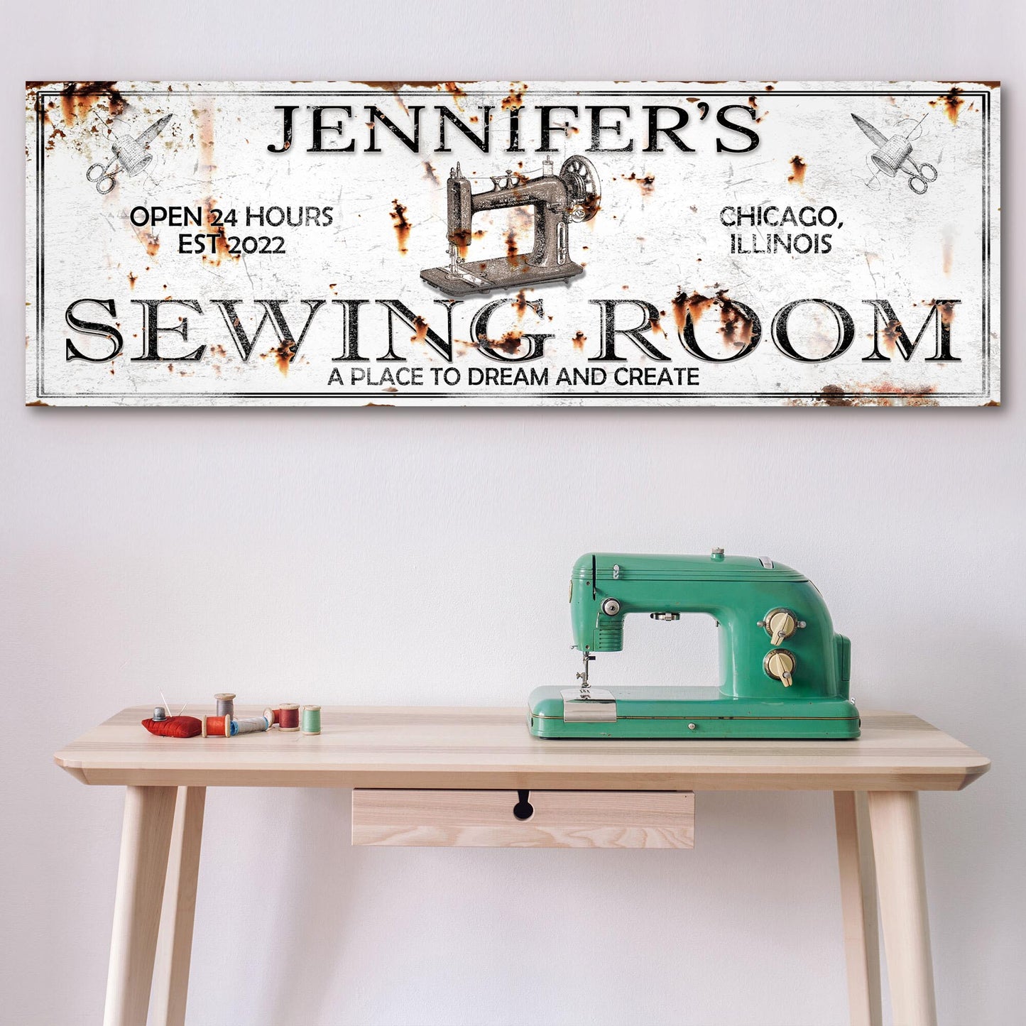 A Place To Dream And Create Sewing Room Sign
