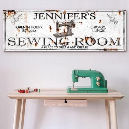 A Place To Dream And Create Sewing Room Sign