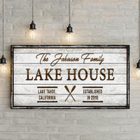 Family Lake House Sign V