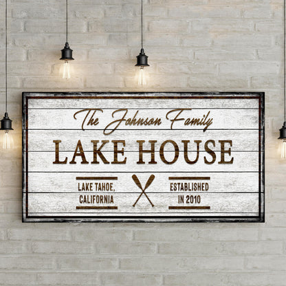 Family Lake House Sign V