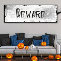 Beware Halloween Sign