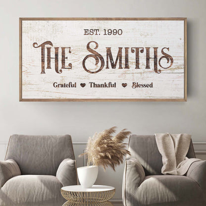 Thanksgiving Family Sign