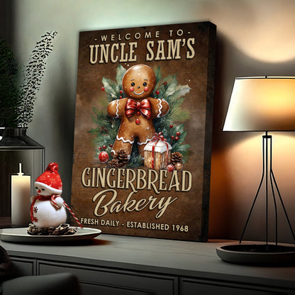 Fresh Daily Gingerbread Bakery Sign