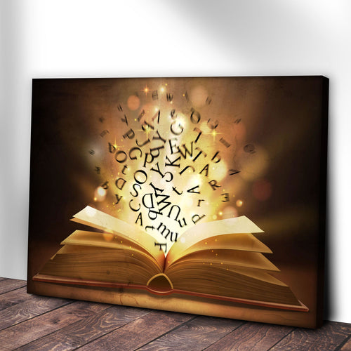 Decor Elements Book Magical Canvas Wall Art