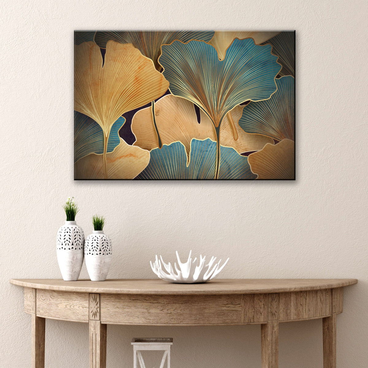Glorious Gingko Leaves Canvas Wall Art